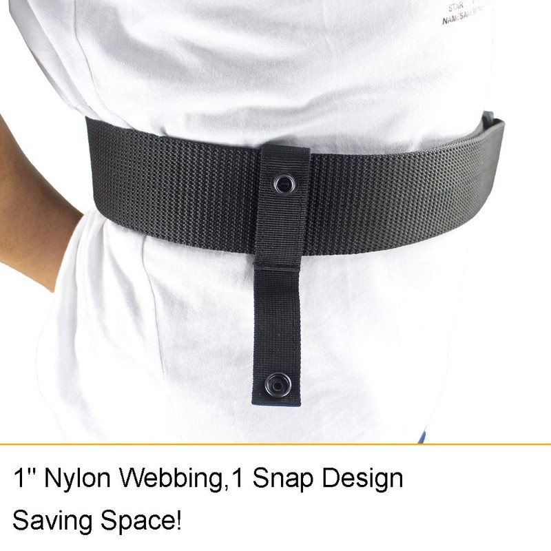 Depring Nylon Handcuff Strap Holder Single Snap Slide-On fits 2.25