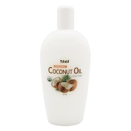 Taha Coconut Oil, Extra Virgin, All-in-One Nourishment for Hair & Body, Protecting & Moisturizing – Great for Sensitive Skin, Natural Scent, 12 Oz (Pack of 1)