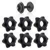 6PCS Dumbbell Clips, Anti-Slip Barbell Clips Barbell Collars, Hex Dumbbell
