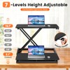 Standing Desk Converter Adjustable Height, 23.6" x 13.4" Keyboard Riser