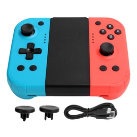 1 Pair Left Right Wireless Game Console Gamepad Red Blue Game Controllers Replacement(Red Blue )