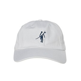 Toes on the Nose Unisex Club 5 Panel Unstructured Adjustable Strapback Hat, White