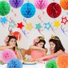 ELOPELY Birthday Party Decorations, Happy Birthday Banner, Honeycomb Ball, Tissue