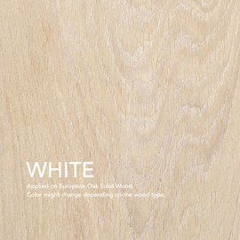 Natura Onecoat Wood Stain Oil - 85 ft² - 140 ml, White – Wood Finish for Interior Furniture & Floor - Linseed Wood Oil - Fast-Drying-Environmentally Friendly - Extra Durable Hard Wax Oil-VOC Free
