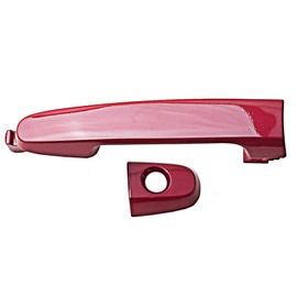 ADVANCE IGNITION Front Left or Right Outside Door Handle Compatible with Pontiac Scion Toyota 01-13 Vibe tC xA xB xD Camry Corolla RAV4 Highlander Matrix Prius Solara Yaris 3R3 Barcelona Red Mica