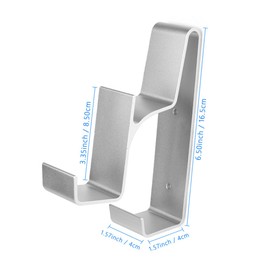 GRIRIW 1pc Headset Storage Mounted Display Stand for Headphones and Gamepads Silver Organize Your Desktop Easy Installation Space Saving