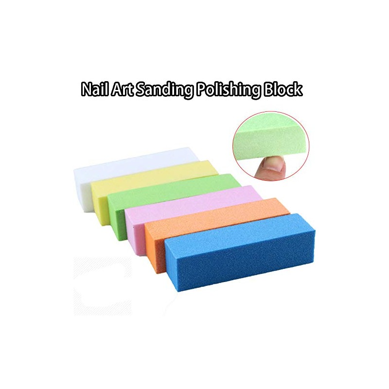10 Pcs Nail File Block for Nail Grinding Buffing Manicure