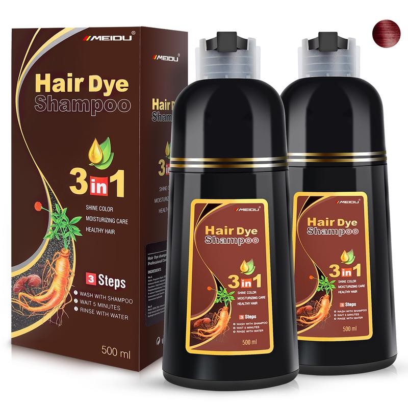 MEIDU 3 in 1 Hair Dye Shampoo-Herbal Ingredients Can cover