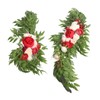 Wedding Arch Flowers Red Silk Cloth Bright Color Widely Used