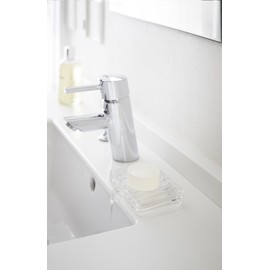 山崎実業 石鹸置き 水が流れる ソープトレー ヴェール クリア 3250