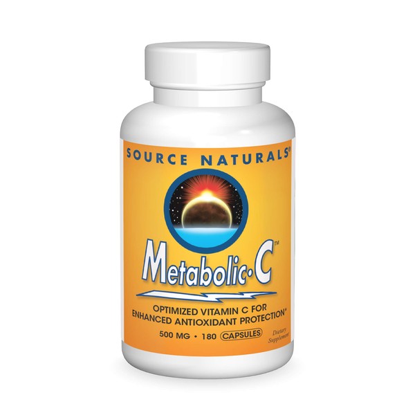 Source Naturals Metabolic C 500 mg Vitamin C - 180 Capsules