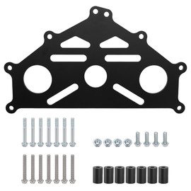 Engine Stand Adapter Plate for Duramax & GM LS Engines, Heavy Duty Billet Aluminum Mount Bracket, Compatible with Chevy V8, V6, 6.6L, 5.3L, 4.8L, 6.0L Engines, Support for Engine Rebuild