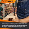 CYLBAQ 89mm Triangle Screwdriver Bits Square Screwdriver Bits, S2 Steel