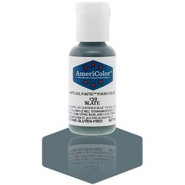 AmeriColor, Slate, 0.75 Ounce Bottle, Soft Gel Paste Food Color
