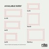 Fittes Modern Framed Wall Vent Cover 6x10 Inch, DIY AC