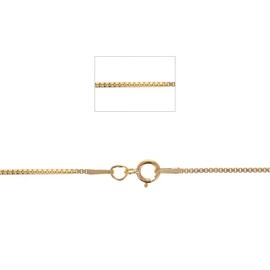 14kt Gold Filled 1mm Box, Chains (24)