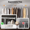 HOKEEPER Clothes Rack with Cover Clothing Racks for Hanging Clothes