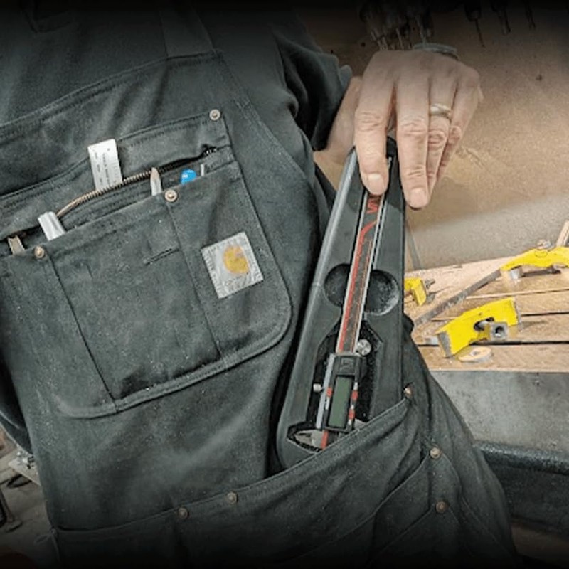 Engenuit USA-Made Magnetic Caliper Holster for Micrometers & Precision Tools