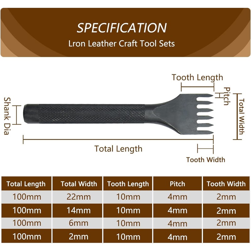 MsGoshin Leather Working Tools for Beginners: Professional Leather Craft Kit