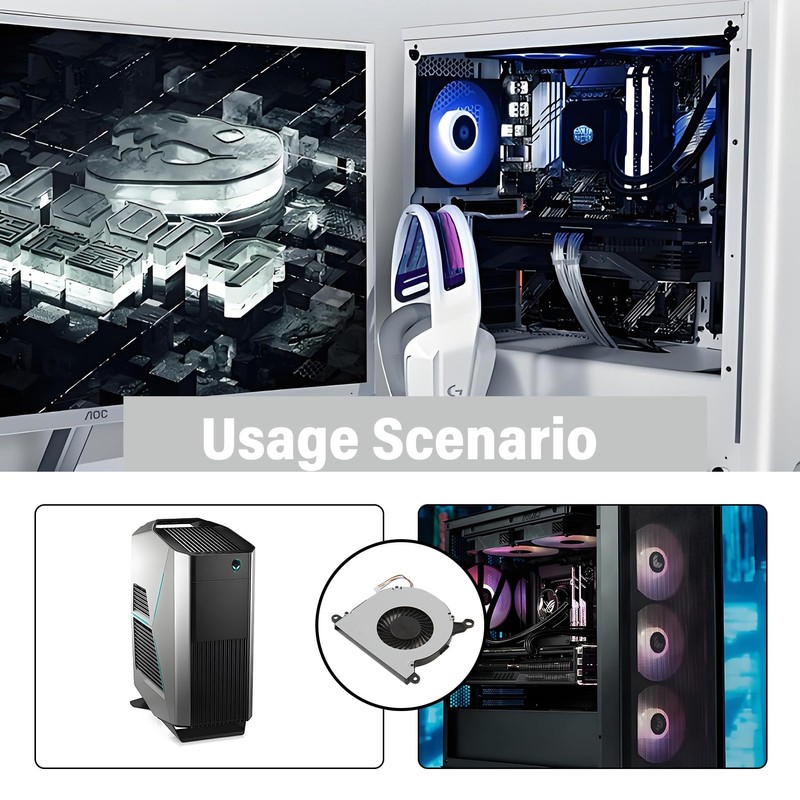 Replacement CPU Fan for NUC8 Series, Computer Host Fan, Low