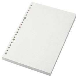 MUJI 15265039 Planting Trees Paper, Loose Leaf, A5, 0.2 inch (6 mm) Horizontal Rule, 20 Holes, 200 Sheets