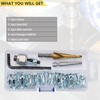 10-24 Jack Nut with Installation Tool Kit Threaded Insert Petal
