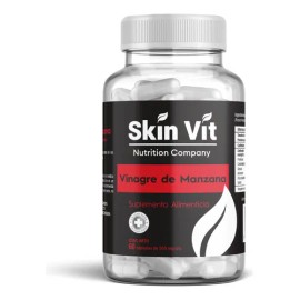 Vinagre De Manzana Skin Vit ,súper Premium De 60 Cápsulas Sabor Sin Sabor
