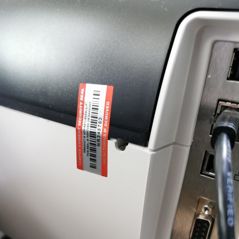 Tamper Proof No Return Security Stickers Labels with Unique Barcodes