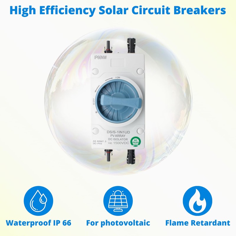 Solar DC Disconnect Switch-HXH 2-in-2-out 1000V IP66 Isolator Switch, Versatile