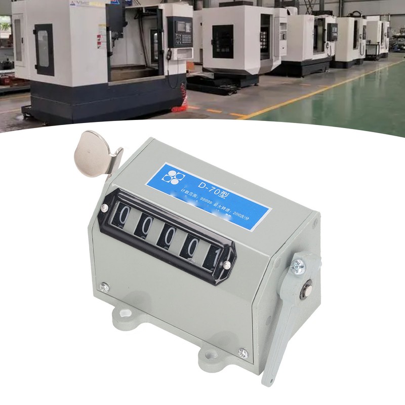 Pull Counter 5 Digit Mechanical Resettable Manual Stroke Tally Accurate