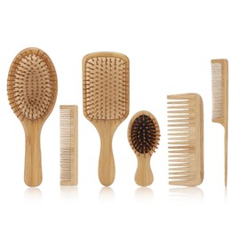 Hair Brush Comb Set, Detangling Hair Hair Brush Set Environmentally Friendly for Barber Shop