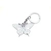 Butterfly Silvertone Keychain - Gift Boxed