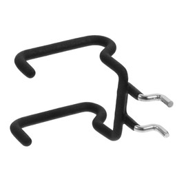 KONTONTY Heavy Duty Stainless Steel Pegboard Hooks 4 Small Padded Hooks for Garage Workshop Organization