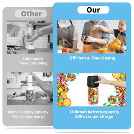 Electric Mason Jar Vacuum Sealer Kit for Wide-Mouth & Regular-Mouth Mason Jars with 16 Jar Lids