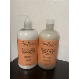 Shea Moisture Coconut & Hibiscus Curl & Shine Shampoo and Conditioner Set