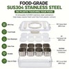 Snackle Box Container 304 Stainless Steel 8 Compartment