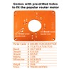 O'SKOOL Precision Aluminum Router Table Insert Plate, Router Templates With