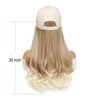 AliRobam Hat Wigs Long Baseball Cap Wig with Wavy Ends