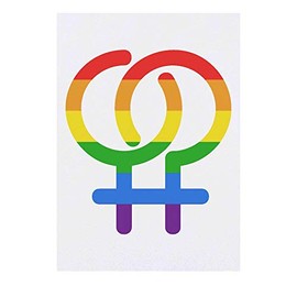 'Lesbian Symbol' Temporary Tattoo - Water Resistant, Skin-Safe, Non-Toxic Transfer (TO00030337)