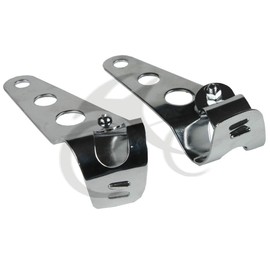 TCMT Headlight Mount Bracket Fork Ear Motorcycle Bobber Cafe Racer 28/31/34mm (Chrome)