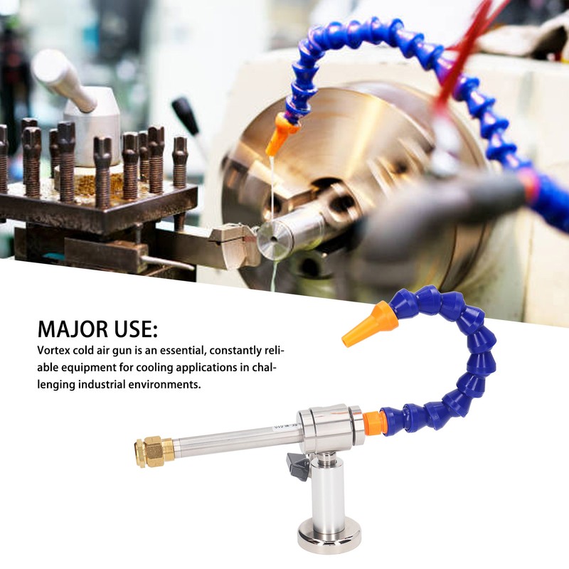 5Pcs Set Cold Air Gun Stainless Steel Fast Temperature Adjustment