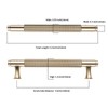 KNOKLOCK 4506C 10 Pack 5 Inch(128mm) Kitchen Cabinet Handles Gold