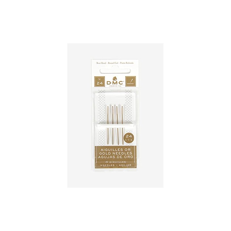 DMC Gold Tapestry Hand Needles, Size 24 4/Pkg