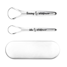 Mother Daughter Gifts from Mom And Daughter Gifts from Mom Christmas Gifts for Women Mom Daughter Stainless Steel Tongue Scraper for Adults Mom Daughter Matching Gifts for Women Tongue Cleaner