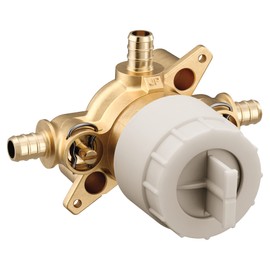 Moen U130XS M-CORE 3 Port Shower Mixing Valve with Crimp Ring PEX Connections and Stops