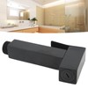 Sink Sprayer Stainless Steel Squared Electroplated Black Large Flow Bidet