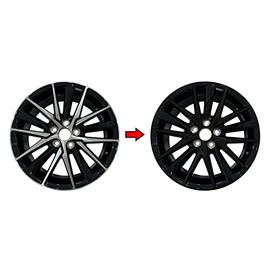 SlickMod Chrome Delete Blackout Vinyl Overlay for 2021-2022 Toyota Camry Toyota Camry SE 18inch Sport Wheel Rims (Gloss Black)