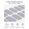 AutyaMee Semi Cured Gel Nail Strips (Gray)-20 PCS Gel Nail