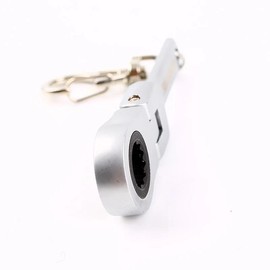 10mm Ratchet Wrench Mini Shaped JDM Metal Racing Keychain Key Chain Ring Keyring:_Matte