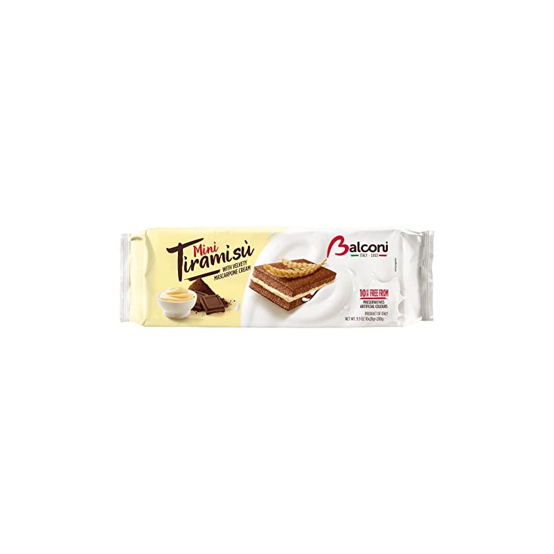 Balconi Mini-Tiramisu Snack Cakes - 10 cakes per pack